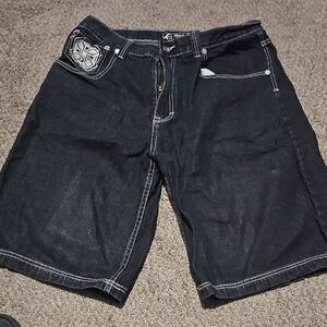 Men's Dark Denim Jean Shorts